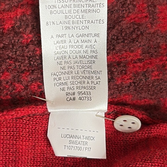 Toad & Co. Lucianna Turtleneck Boiled Wool Boucle Sweater - Size Large - Picture 6 of 6